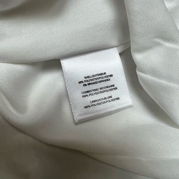 NEW One33 Social Sequin Cape Minidress in Ivory Size 0 - Picture 8 of 13